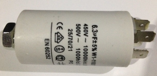 Condensateur 7µf 7 mf µf pour seche linge micro farad 400v 450v 500v brandt vedette - ECLATS DESTOCKAGE