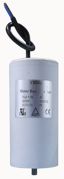 Condensateur 75mf 75 mf micro farad 400v 450v 500v cbb60 condo demarrage moteur condo à fil - ECLATS DESTOCKAGE
