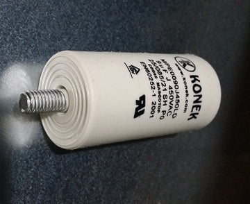 Condensateur 9mf micro farad 450v 9 mf condo demarrage moteur double cosse faston 6.3mm - ECLATS DESTOCKAGE
