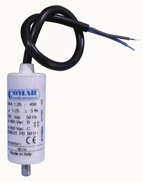 Condensateur cbb60 1.25mf 1.25 mf micro farad 400v 450v 500v moteur condo à cable - ECLATS DESTOCKAGE