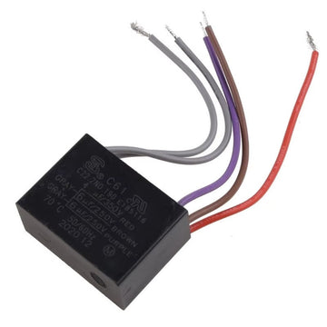 Condensateur cbb61 4uf+5uf+6uf 5 fil 250v 300v pour ventilateur plafond 4mf+5mf+6mf ECLATS DESTOCKAGE
