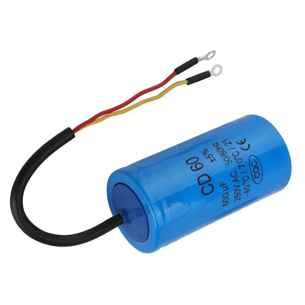 Condensateur CD60 250V 600uf 600mf 600 uf mf moteur réfrigérateur climatiseur moteurs pompe a eau ECLATS DESTOCKAGE