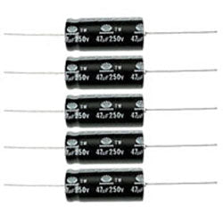 Condensateur chimique axial 25v 10mf cdcha25v10mf - ECLATS DESTOCKAGE