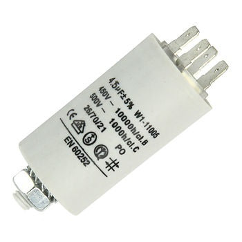 Condensateur de démarrage 4.5uf 4.5 mf uf micro farad 450v lvi980asy rosieres - ECLATS DESTOCKAGE