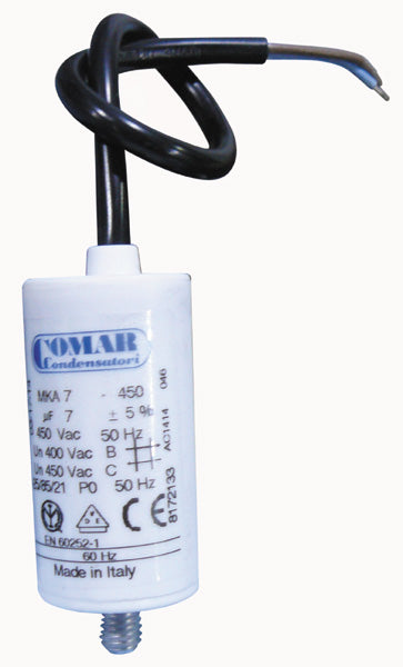 Condensateur de démarrage cbb60 7mf 7 mf micro farad 400v 450v 500v condo moteur a fil - ECLATS DESTOCKAGE