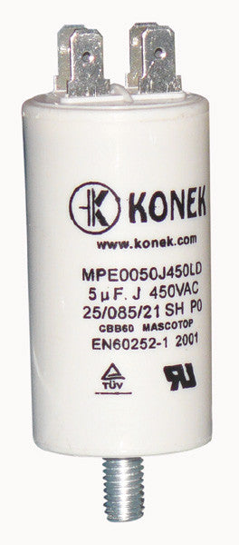 Condensateur de démarrage moteur CBB60 5mf mk 5 µf 400v 450v 500v - ECLATS DESTOCKAGE