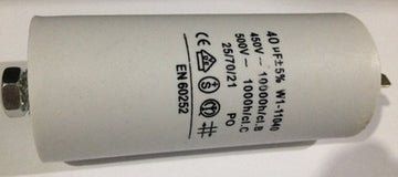 Condensateur de marche démarrage moteur 40µf cosses 40 mf µf micro farad 450v - ECLATS DESTOCKAGE