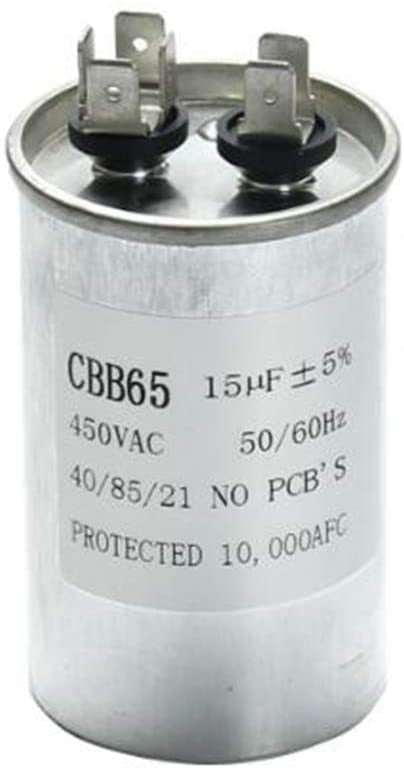 Condensateur Demarrage CBB65 15UF moteur Compresseur Climatiseur 450v refrigerateur lave-linge ventilateur ECLATS DESTOCKAGE