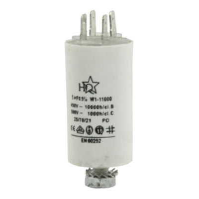 Condensateur demarrage moteur 1µf 1 mf µf micro farad 450v 50/60 hz condo cosse faston - ECLATS DESTOCKAGE