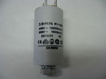 Condensateur demarrage moteur 3.5µf 3.5 mf µf uf micro farad 450v double cosse faston condo - ECLATS DESTOCKAGE