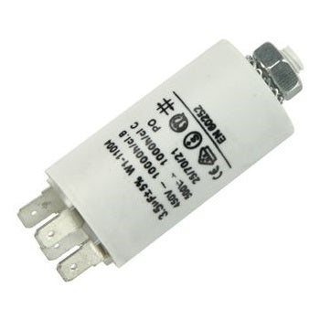 Condensateur demarrage moteur 3.5µf 450v 3.5 micro farad double cosse faston - ECLATS DESTOCKAGE