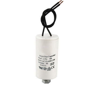 Condensateur demarrage moteur condo à fil 50µf 50 mf micro farad condo 400v 450v 500v - ECLATS DESTOCKAGE
