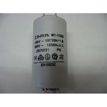 Condensateur moteur de demarrage 2.5 uf mf micro farad µf 2,5mf 400v 450v 50/60hz - ECLATS DESTOCKAGE