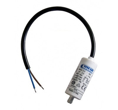 Condensateur permanent 2.5mf 2.5 mf micro farad 450v à câble condo moteur pompe - ECLATS DESTOCKAGE
