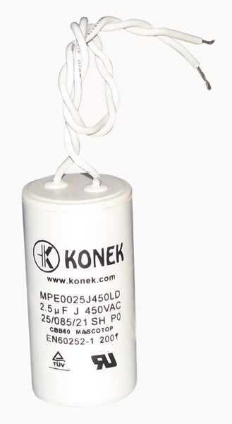 Condensateur permanent 2.5mf 2.5 mf uf micro farad 450v cbb60 condo moteur pompe demarrage moteur - ECLATS DESTOCKAGE