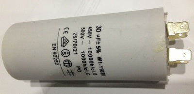 Condensateur permanent 30µf 30 µf uf double faston demarrage moteur double cosse 6.3mm m8 - ECLATS DESTOCKAGE