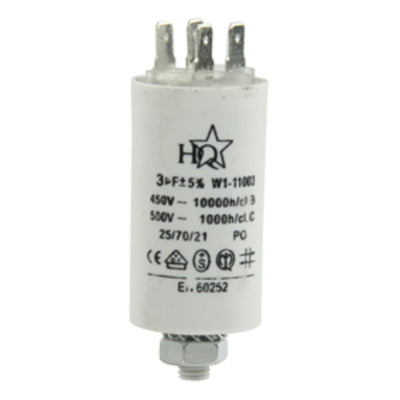 Condensateur permanent 3,15 µf mf micro farad 400v condo demarrage moteur double cosses - ECLATS DESTOCKAGE
