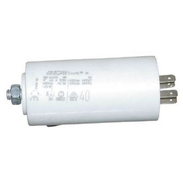 Condensateur permanent 45µf 45 mf uf µf micro farad faston 259038 ES2006 double cosse 6.3mm m8 - ECLATS DESTOCKAGE