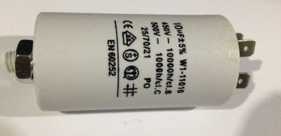 Condensateur standard permanent 10µf 10 mf µf micro farad 400v 450v double cosses faston - ECLATS DESTOCKAGE