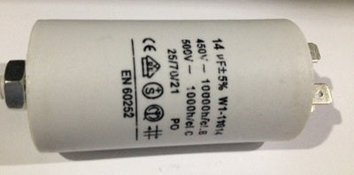 Condensateur standard permanent 14µf 14 mf µf micro farad 400v 450v à condo a double cosses - ECLATS DESTOCKAGE