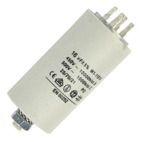 Condensateur standard permanent 16µf mf micro farad 400v 450v demarrage moteur - ECLATS DESTOCKAGE