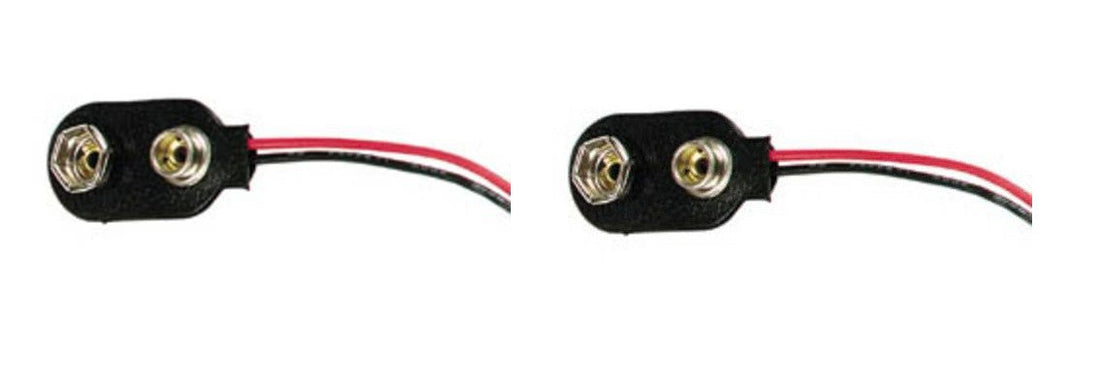 2 Contact a pression pour 1 pile 9v 6f22 (type i) batterie snap9v fils 15cm raccord connecteur ECLATS DESTOCKAGE