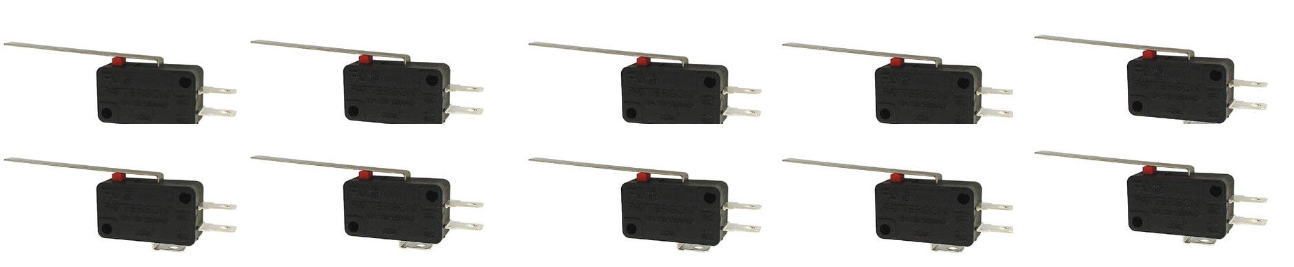 10 Contact autoprotection 6a sous 220v long levier ms12-l micro switch interrupteur ECLATS DESTOCKAGE