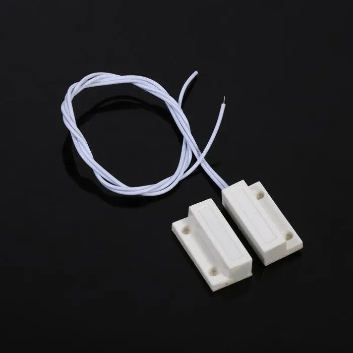 Contact nf saillie 23mm blanc detecteur ouverture 114ms capteur magnetique pour alarme - ECLATS DESTOCKAGE