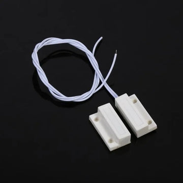 Contact nf saillie 23mm blanc detecteur ouverture 114ms capteur magnetique pour alarme - ECLATS DESTOCKAGE