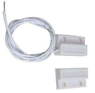 Contact nf saillie blanc 23mm detecteur ouverture 114ms capteur magnetique pour alarme - ECLATS DESTOCKAGE