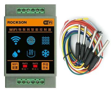 Controleur niveau d eau bas haut cuve bassin WF96L 5 sondes wifi relais 220v coupure pompe surpresseur ECLATS DESTOCKAGE