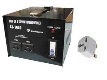 Convertisseur 1kw 110 220 avec adaptateur uk 1000w 220 110v 110v reversible 220v 100v 240v - ECLATS DESTOCKAGE