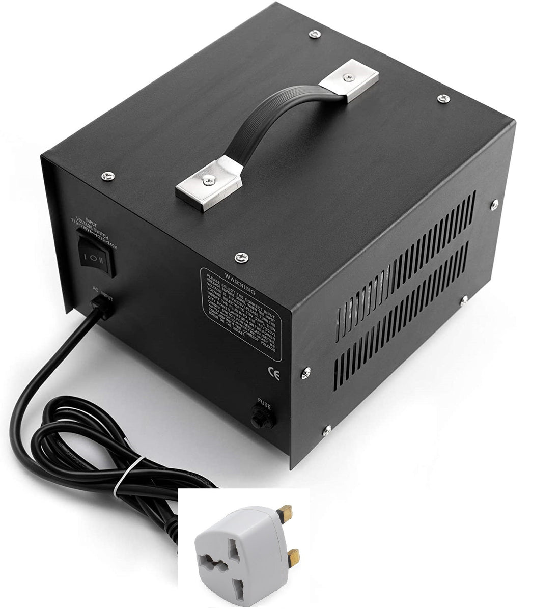 Convertisseur 220/110v 2kw 110v 2000w avec adaptateur uk reversible changeur 220v 230v - ECLATS DESTOCKAGE