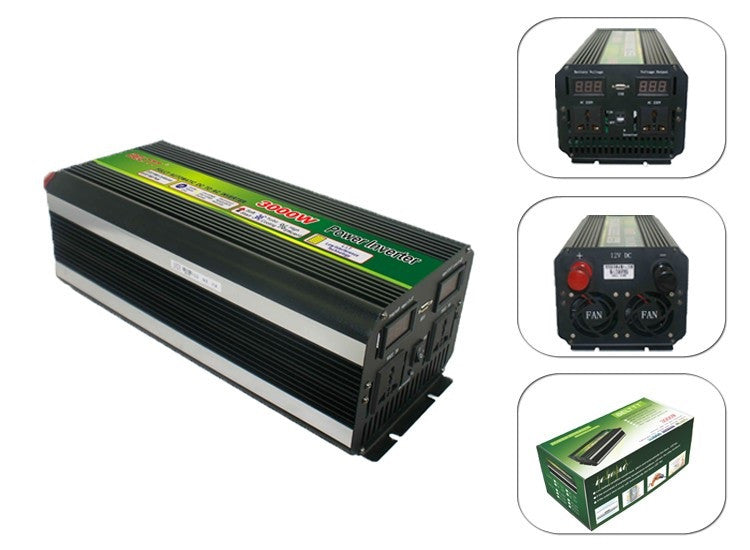 Convertisseur 24v 220v 3kw 3000w 6000w crete lcd 230v 240v 3000 watt 24 volt 4000w 5000w 5500w ECLATS DESTOCKAGE