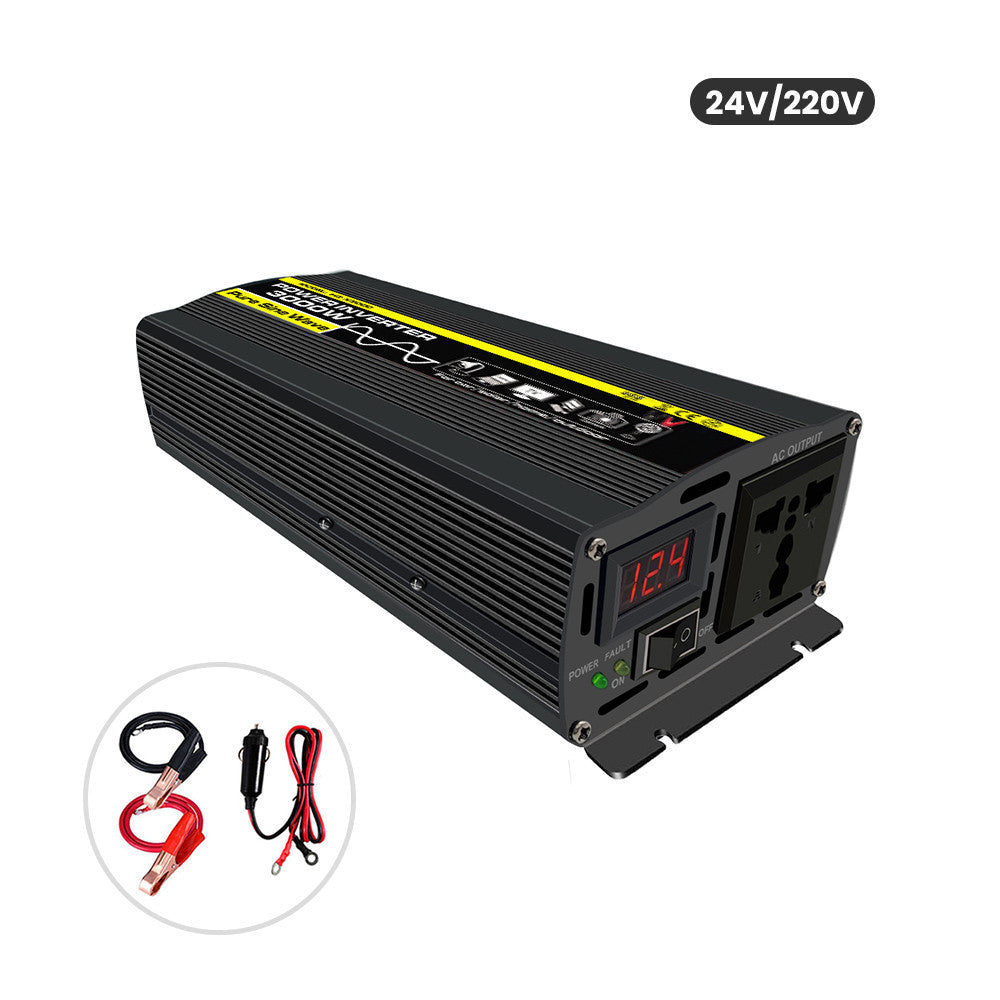 Convertisseur 24v 220v 3kw 3000w crete ECRAN lcd 230v 240v 3000 watt 24 volt ECLATS DESTOCKAGE