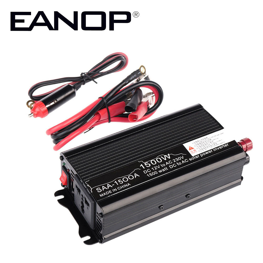 Convertisseur changeur de tension 12v 220v 1500w 50hz pure sinusoide - ECLATS DESTOCKAGE