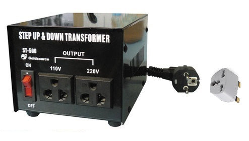 Convertisseur reversible 110 220 avec adaptateur uk changeur 220v 110v 500w 230v 115v 240v 120v - ECLATS DESTOCKAGE