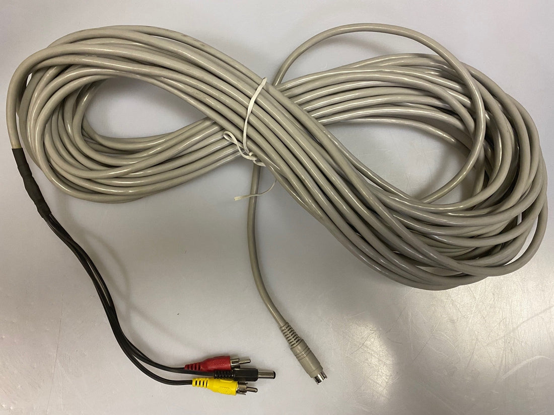 Cordon 40m mini din mâle vers rca jack pour camera couleur surveillance video ECLATS DESTOCKAGE