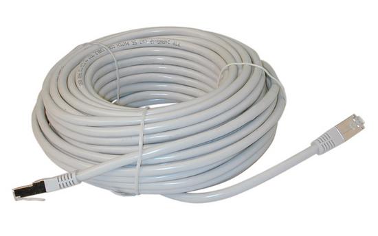 Cordon 20m rj45 vers rj45 8p/8c 100mbps reseau lan cable ftp cw107 connecteur ethernet ECLATS DESTOCKAGE