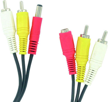 Cordon audio video 25m 2 rca mâle/2 rca mâle alim jack alim femelle vers jack alim cable camera ECLATS DESTOCKAGE