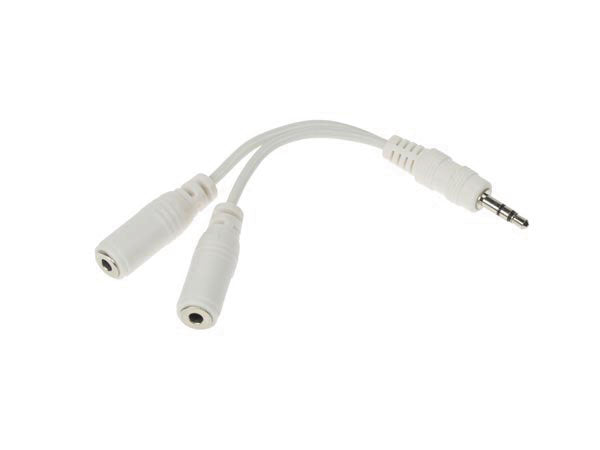 Cordon doubleur pour ecouteurs 1 vers 2 jacks stereo 3.5mm pcmp3 ECLATS DESTOCKAGE