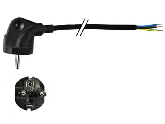 Cordon electrique 1.5m 3x0.75mm2 mâle 10/16a net1b1.5 vers câble sans fiche secteur ECLATS DESTOCKAGE
