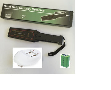 Détecteur de métaux 16 led + batterie rechargeable et chargeur détection fouille sécurité ECLATS DESTOCKAGE