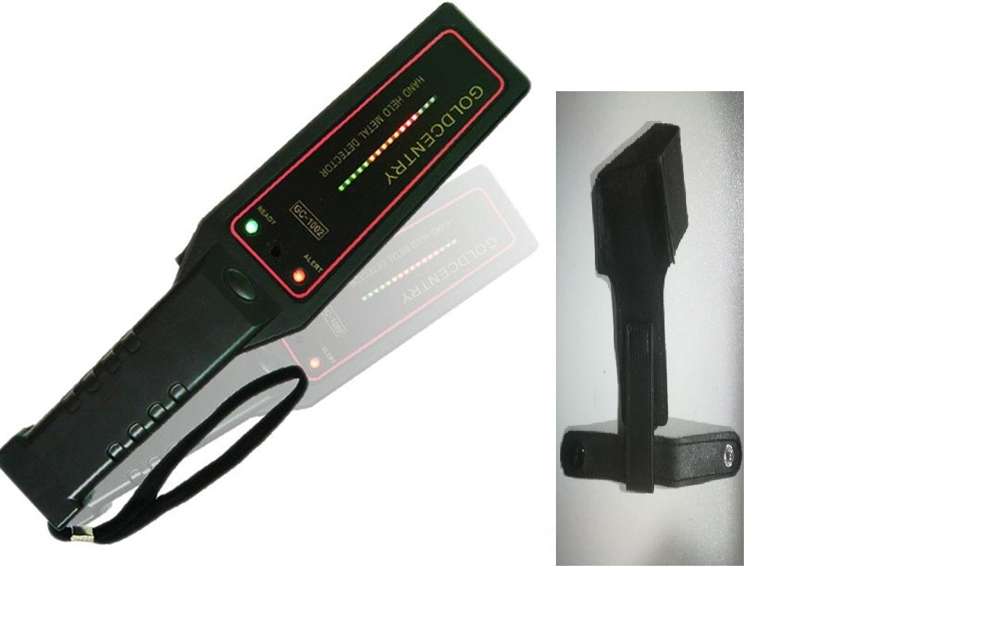 Détecteur de métaux 16 led detection metal pour fouille + support ceinture ECLATS DESTOCKAGE