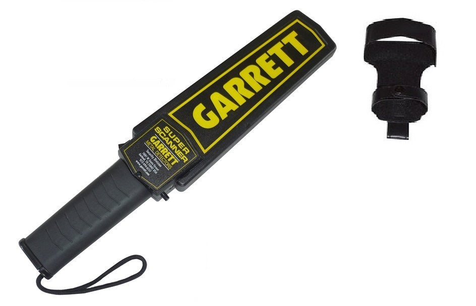 Détecteur de métaux + support ceinture securite garrett fouille manuelle Super scanner 1165180 ECLATS DESTOCKAGE