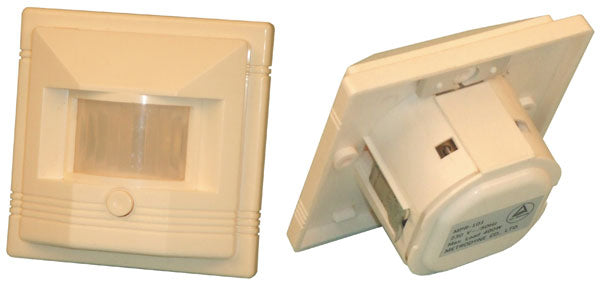 Detecteur de mouvement infrarouge 10m 110° encastre 220vca montage mural detection detecteurs ECLATS DESTOCKAGE