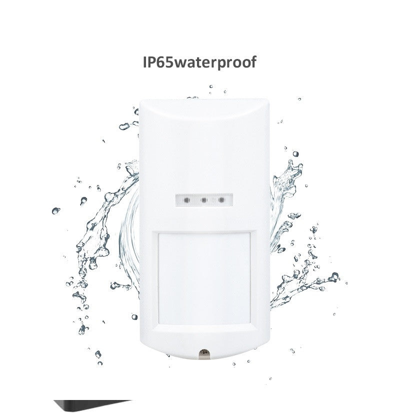 Detecteur filaire mouvement capteur volumetrique exterieur alarme infrarouge hyperfrequence microonde etanche IP65 ECLATS DESTOCKAGE