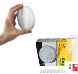 Detecteur incendie alarme 9v de fumee fixation mur en 14604 - ECLATS DESTOCKAGE