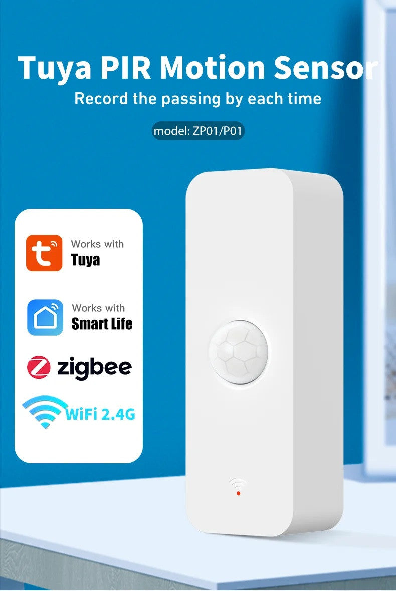Détecteur volumetrique infrarouge sans fil wifi 2.4gHz tuya Smart Life google home alexa capteur ECLATS DESTOCKAGE