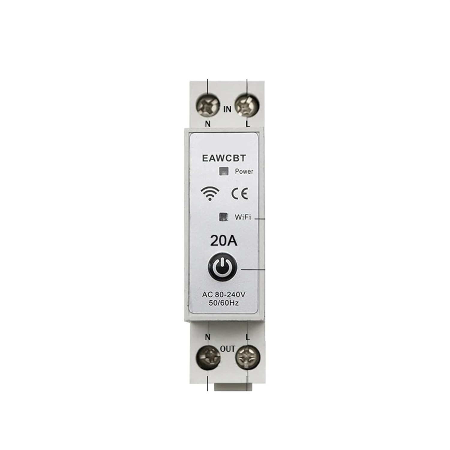 Disjoncteur monophasé phase neutre 16a wifi tuya interrupteur connecté EAWCBT minuterie 220v ECLATS DESTOCKAGE